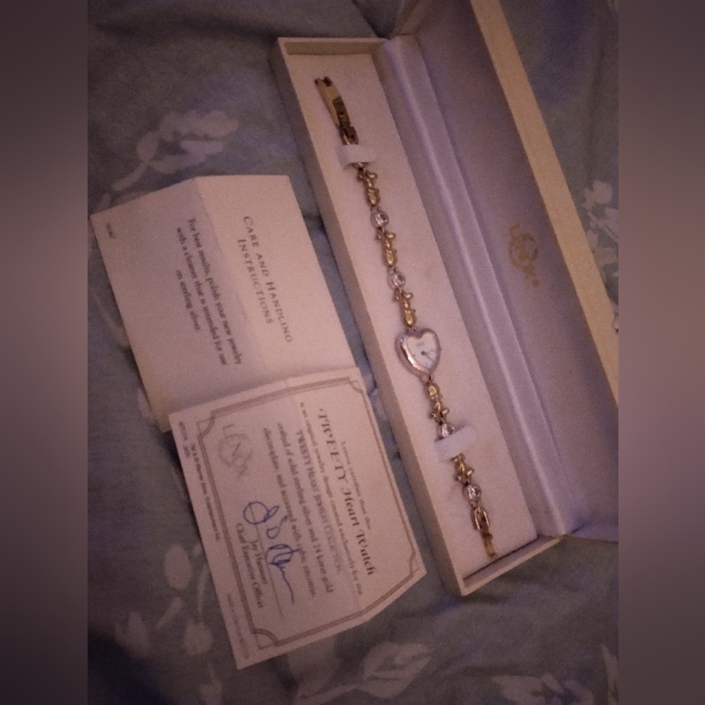Lenox tweety heart watch